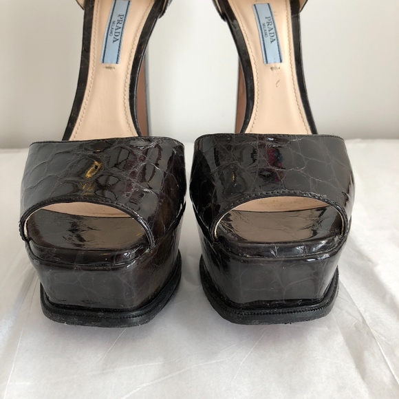 PRADA Donna Platform Heeled Sandals - Picture 6 of 8